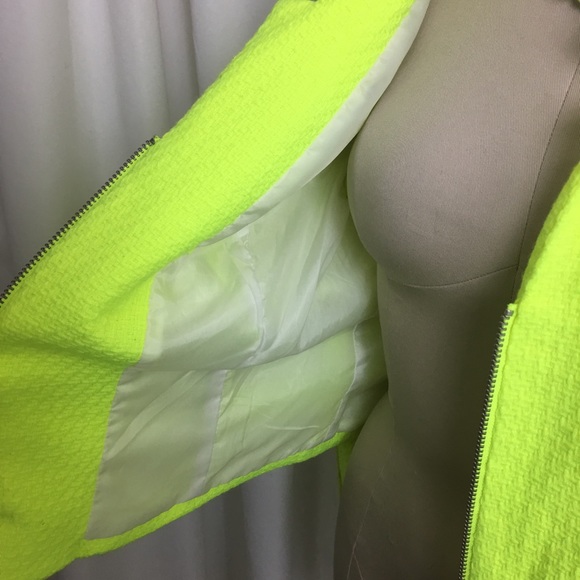 SOLD ❗️a.n.a. Neon Yellow Jacket Blazer Size XL 💛 - Picture 7 of 8